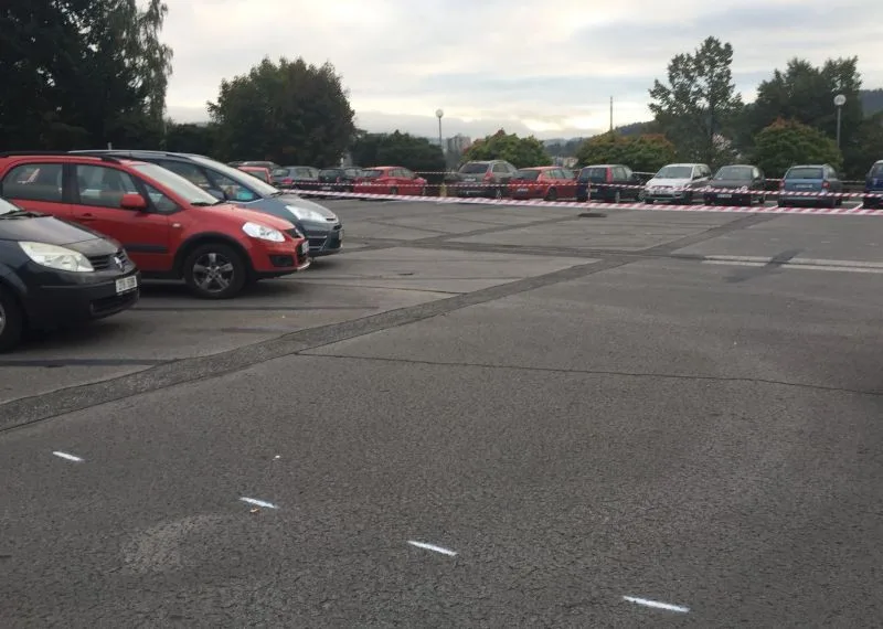 Parkoviště na Horním náměstí.