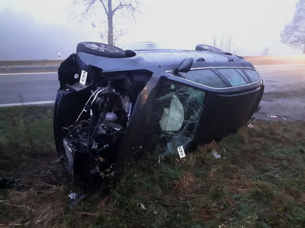 Havarované auto.