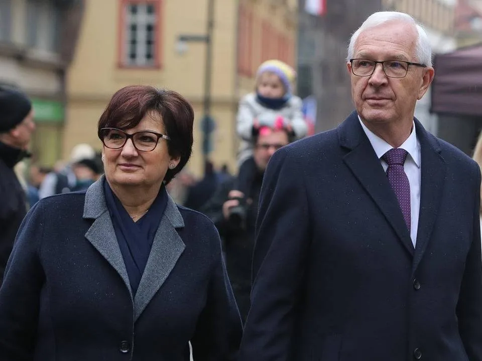 Eva Drahošová se svým manželem.