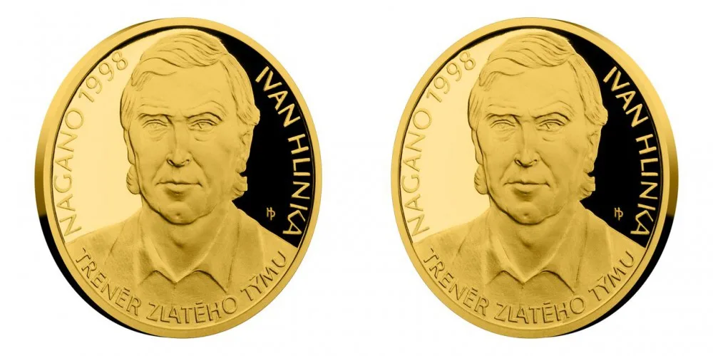 Ivan Hlinka na minci.