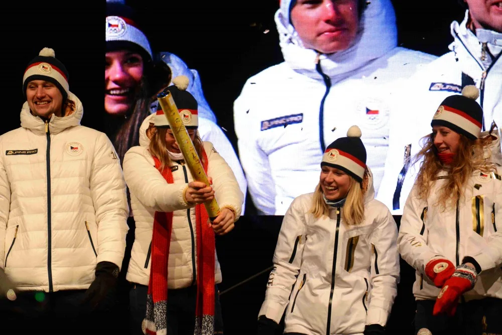 Přivítání olympioniků v Jablonci.