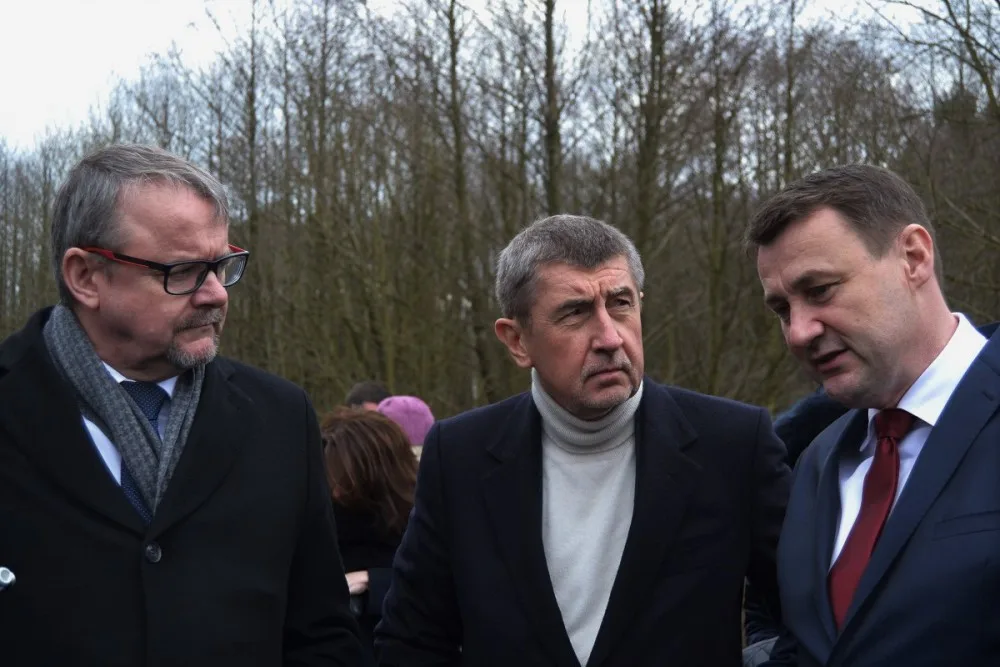 Andrej Babiš s Martinem Půtou v Ralsku.