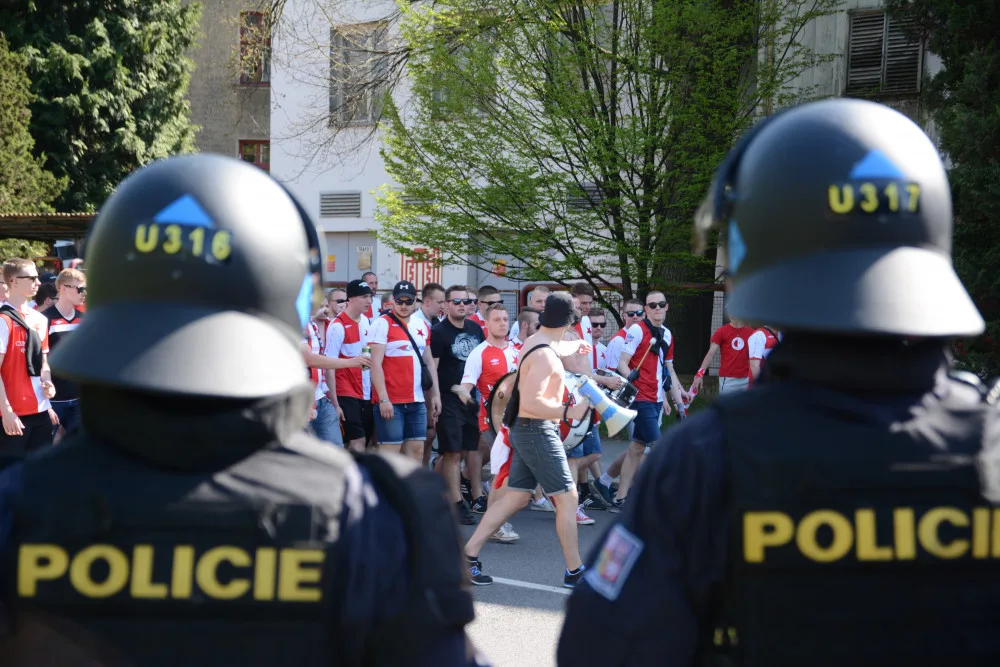 Pochod Slávistů Libercem.
