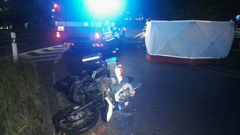 U Hodkovic zemřel motorkář.