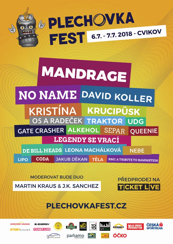 Festivalový plakát Plechovka fest 2018