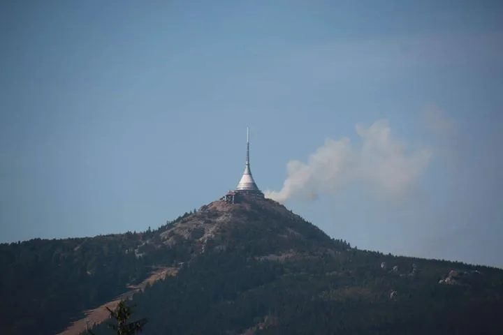 Požár u Ještědu.