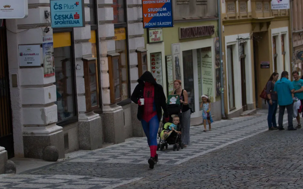 Snímek Spidermana v Liberci