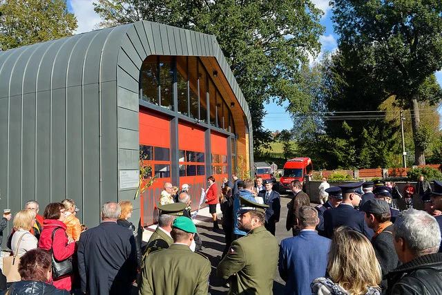 Nová hasičárna v Krásné Studánce