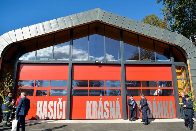 Nová hasičárna v Krásné Studánce