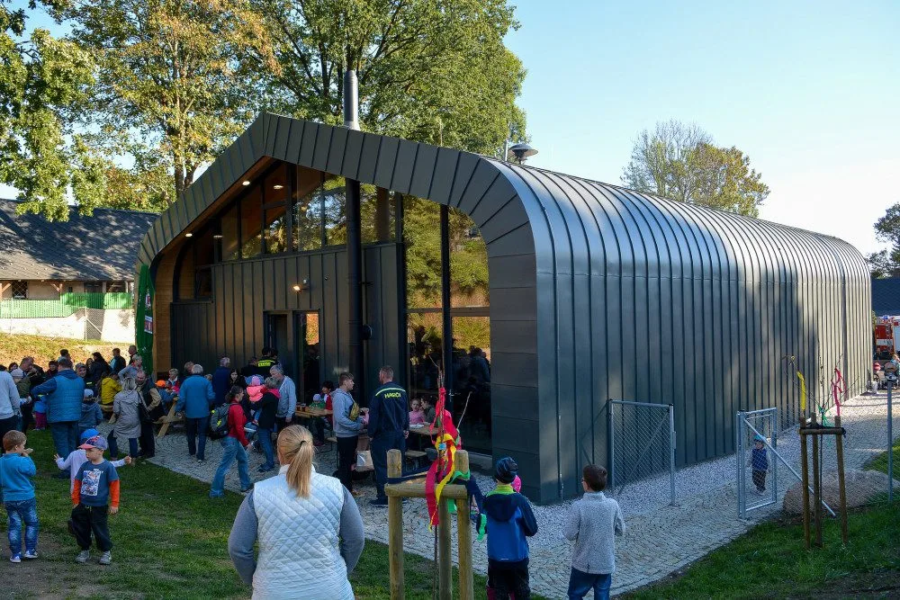Nová hasičárna v Krásné Studánce