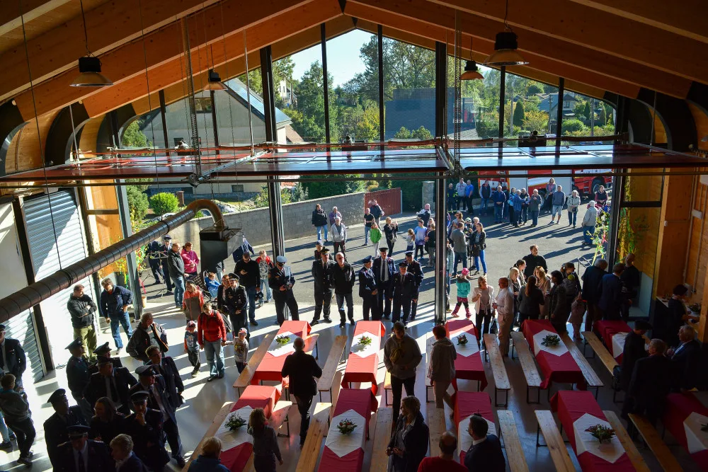 Nová hasičárna v Krásné Studánce