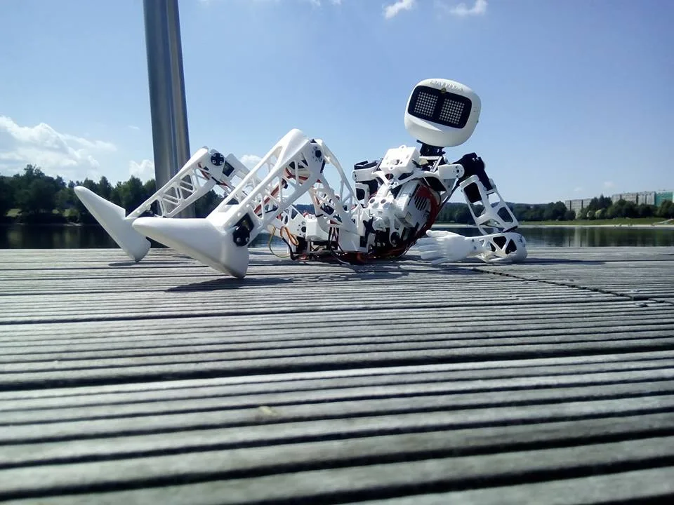 Takhle se Matylda před cestou sluní u přehrady.