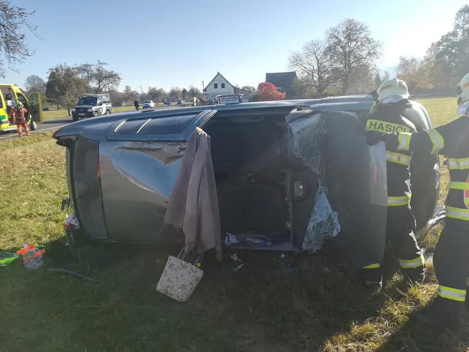 Auto po nehodě.