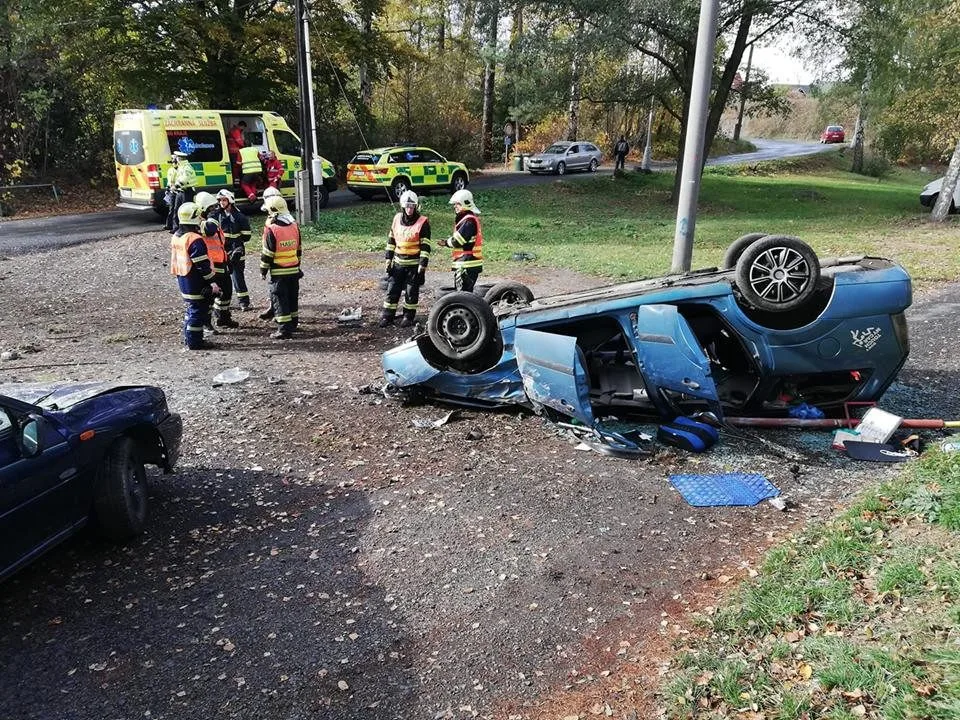 Auto po nehodě.