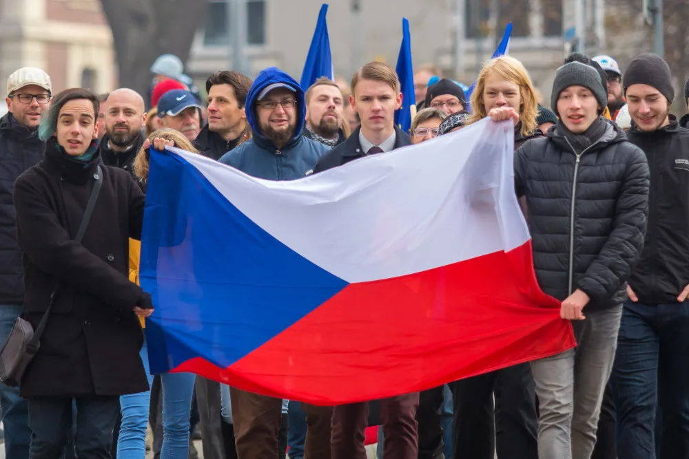Připomínka listopadových událostí v Liberci.
