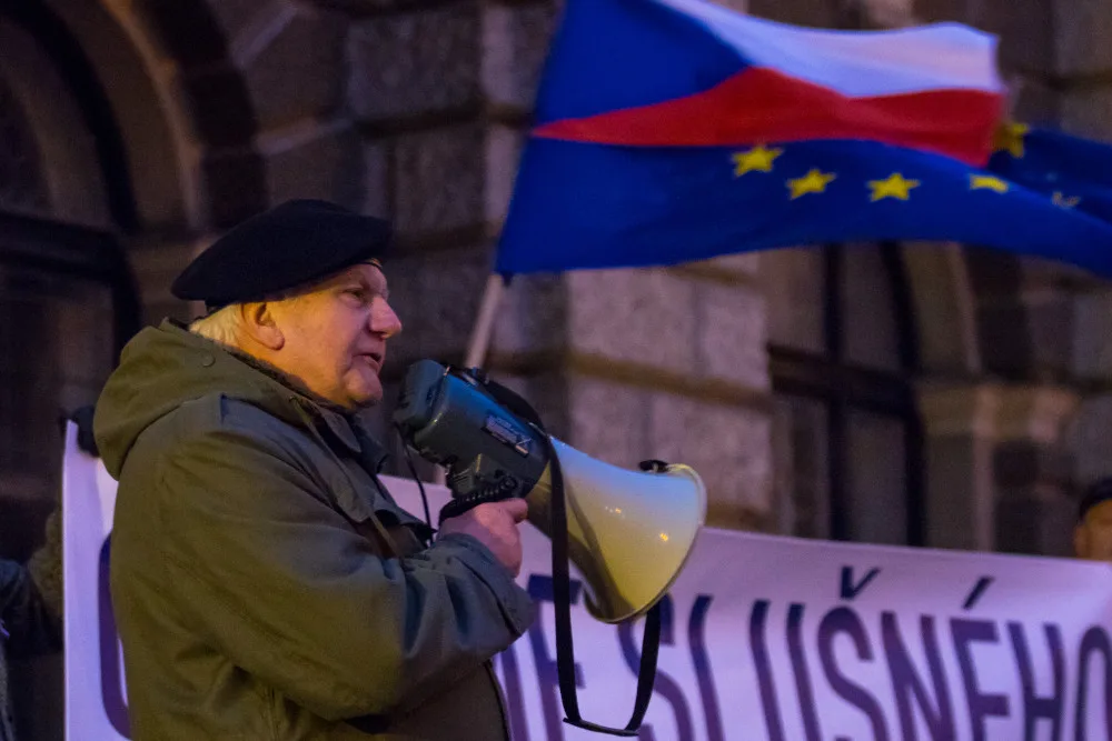 Na akci promluvil i čestný občan Jan Šolc