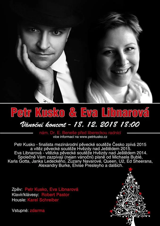 Vánoční koncert před libereckou radnicí