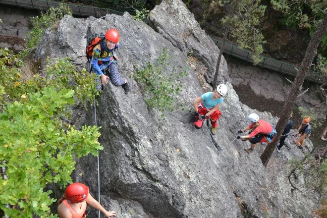 Via ferrata Vodní brána nedaleko Semil