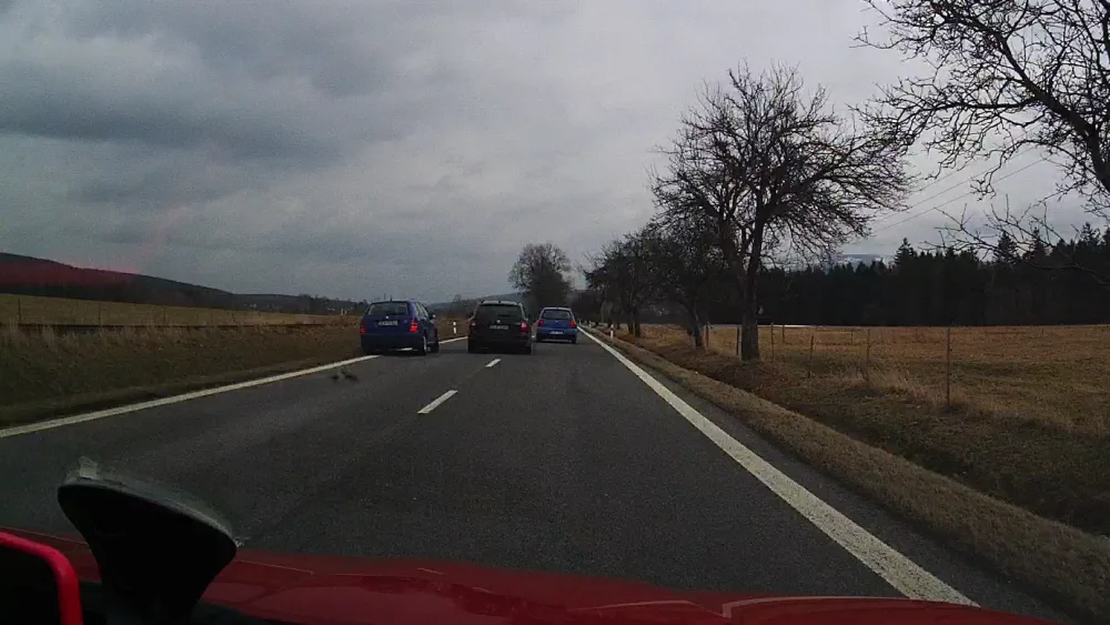 Záběr z nehody.
