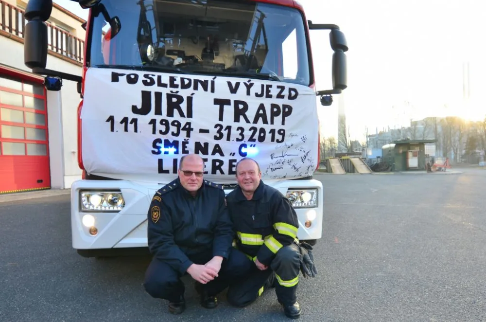 Hasičský sbor dnes opouští Jiří Trapp.