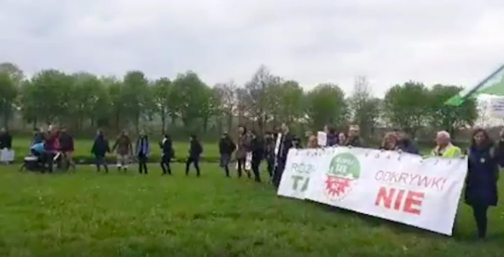 Protest na Trojmezí.