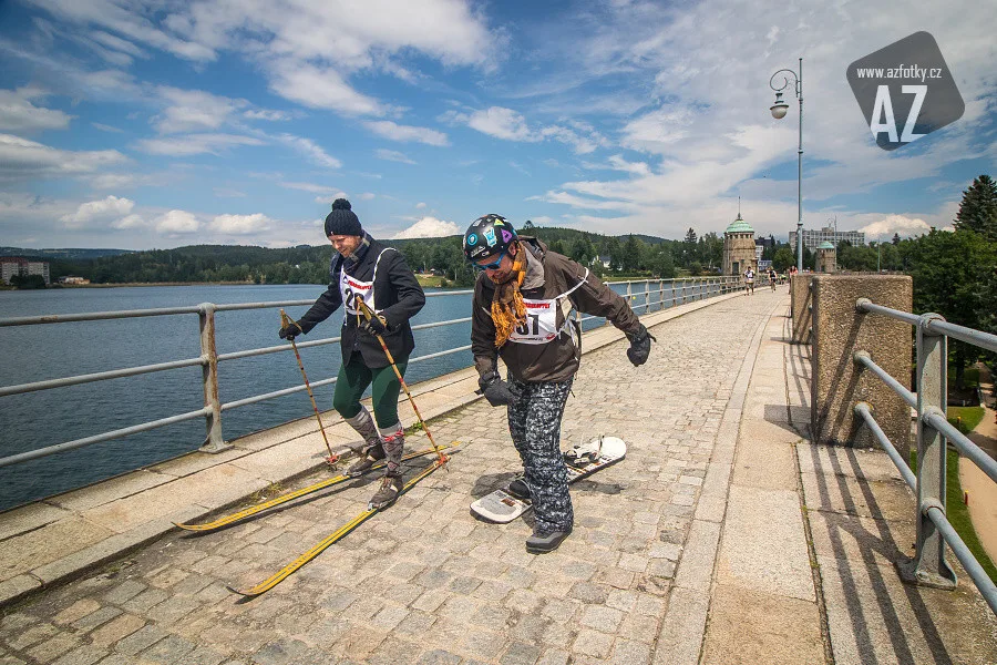 Umíte si představit, že ten snowboard fakt táhl celou dobu?