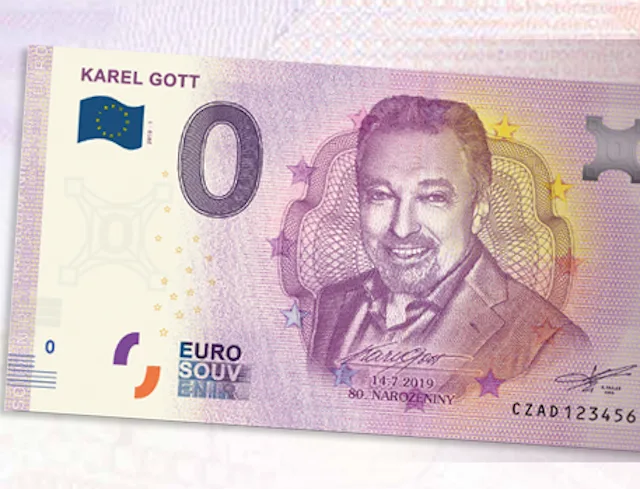 Bankovka s Karlem Gottem.