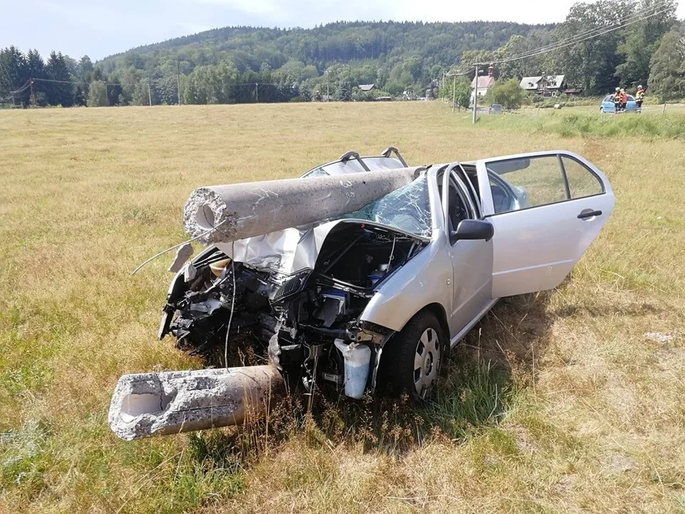 Auto po nehodě.