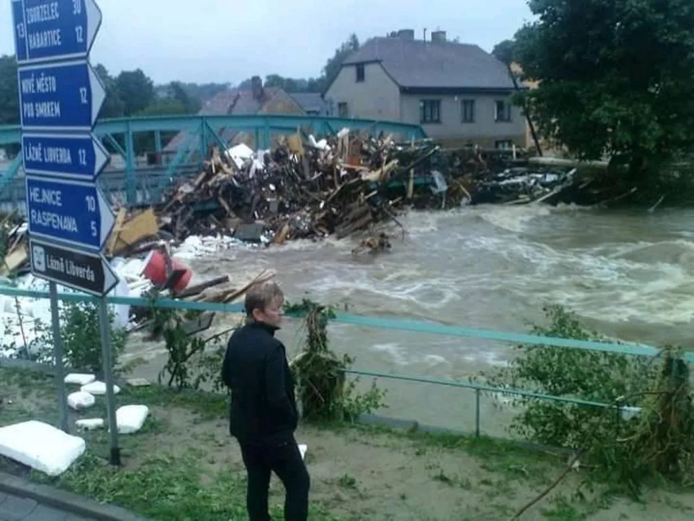 Povodeň ve Frýdlantu.