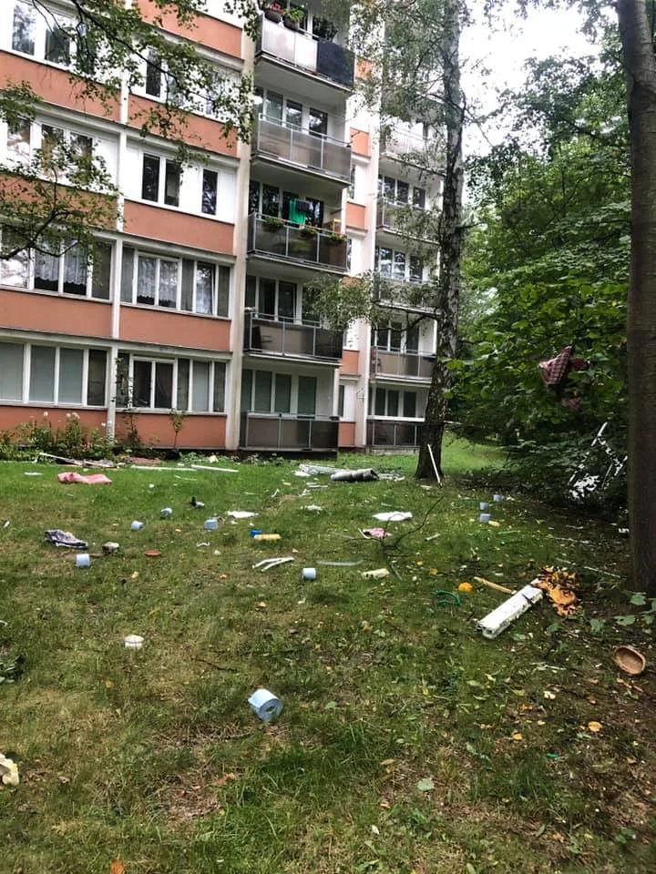 Foto z místa zásahu