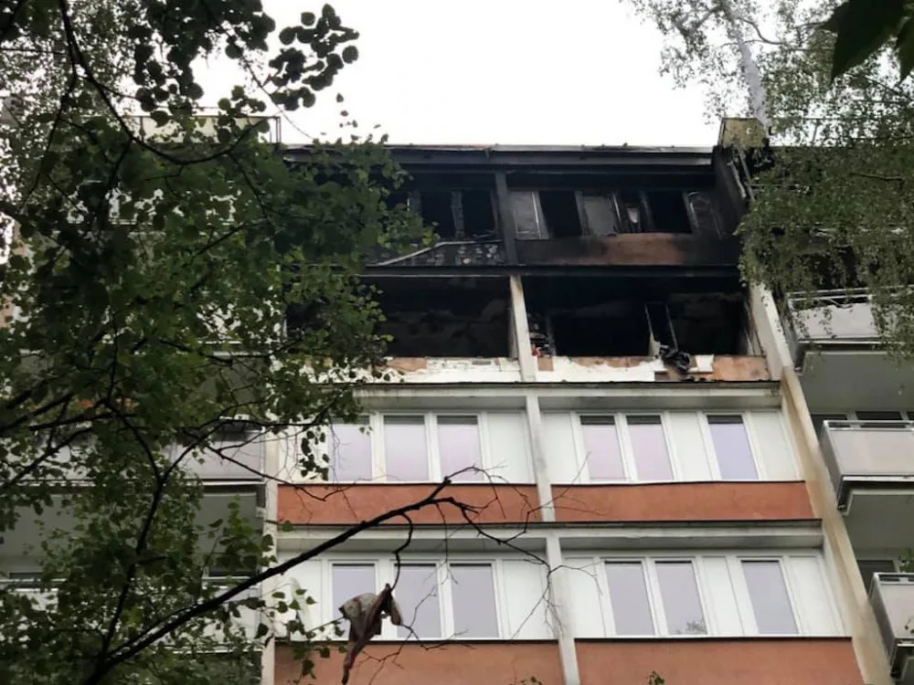 Foto z místa zásahu