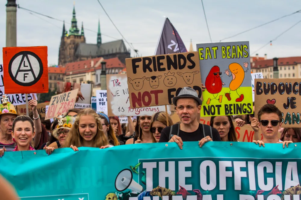Dnes proběhl v Praze The Official Animal Rights March.