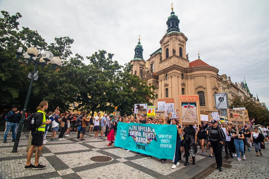 Dnes proběhl v Praze The Official Animal Rights March.