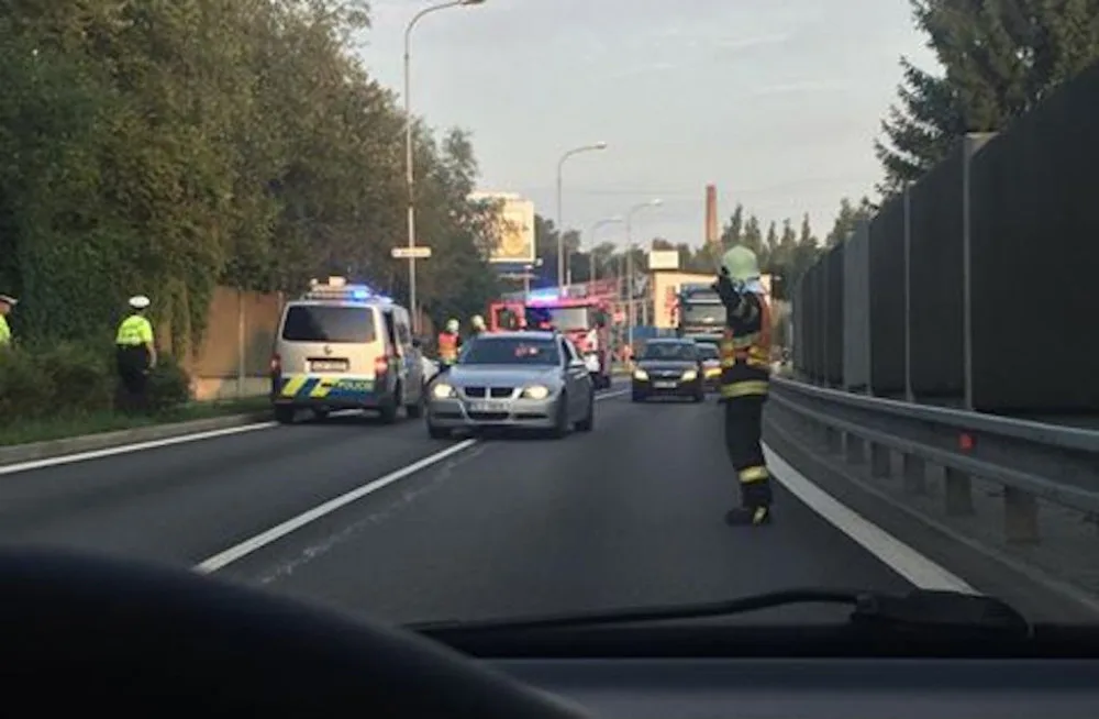 Nehoda u průmyslové zóny.