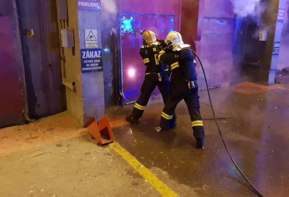Foto z místa zásahu