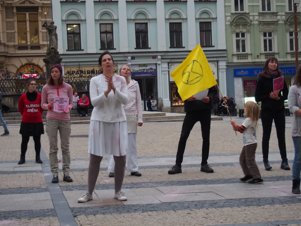 Foto z akce Die-In.