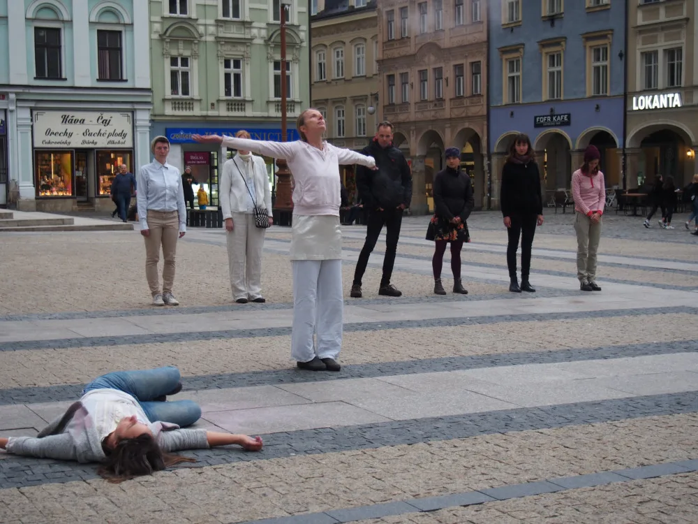 Foto z akce Die-In.