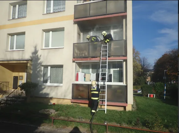 Foto z místa zásahu