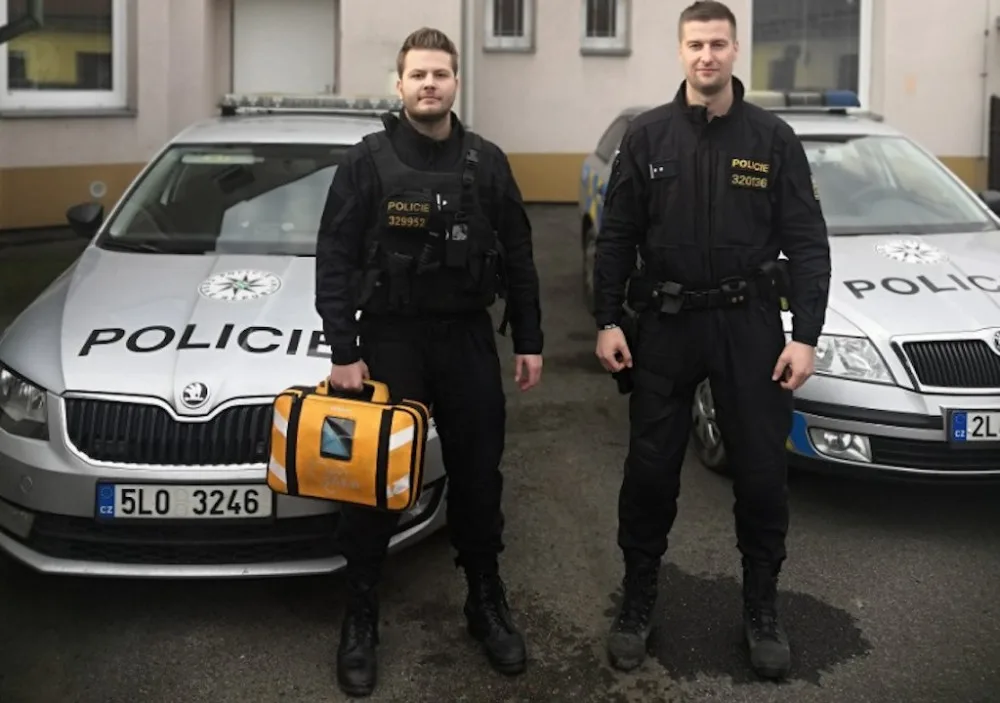 Praporčík Pavel Šilhánek a podpraporčík Dominik Dobrov