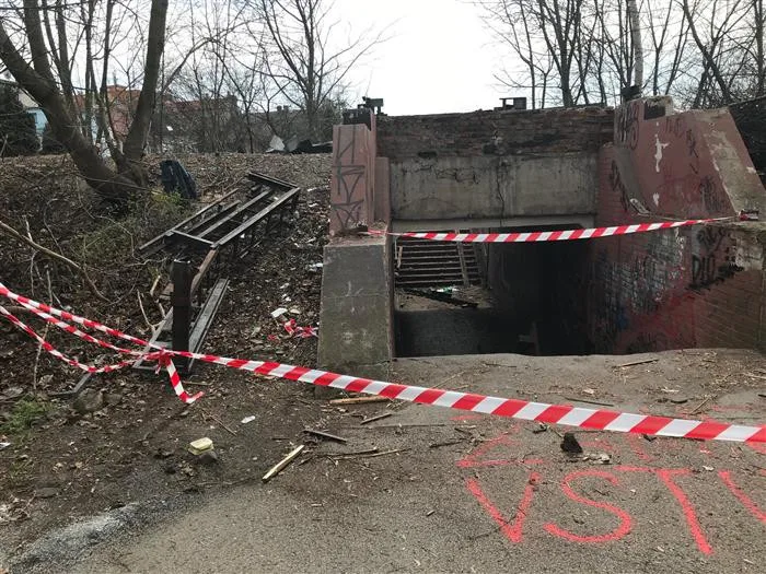 Českolipský podchod před demolicí