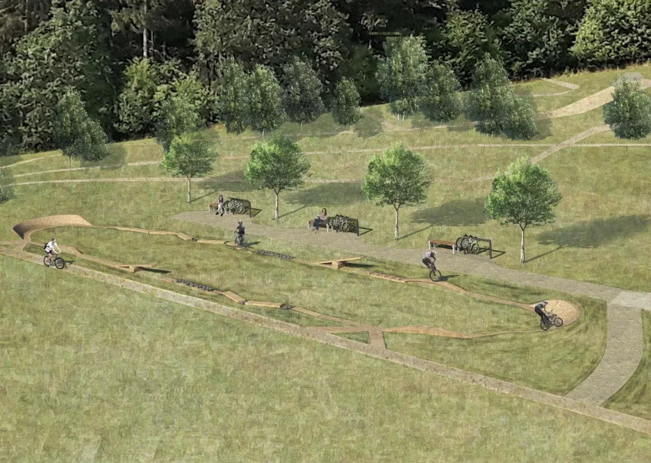 Ve Vratislavicích nad hasičárnou vznikne pumptrack a singletrailové dráhy
