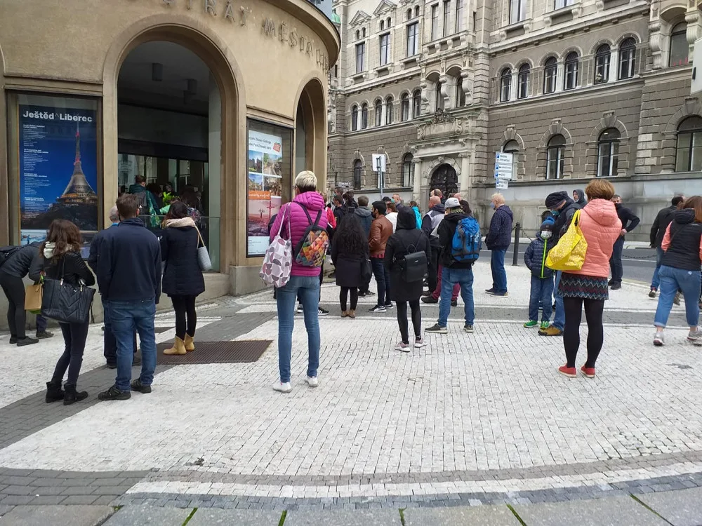 Fronta před magistrátem