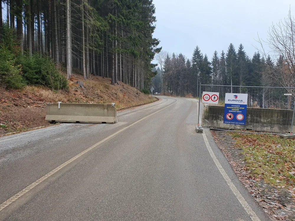 Na zimu se otevře opravovaná silnice z Liberce na Ještěd.