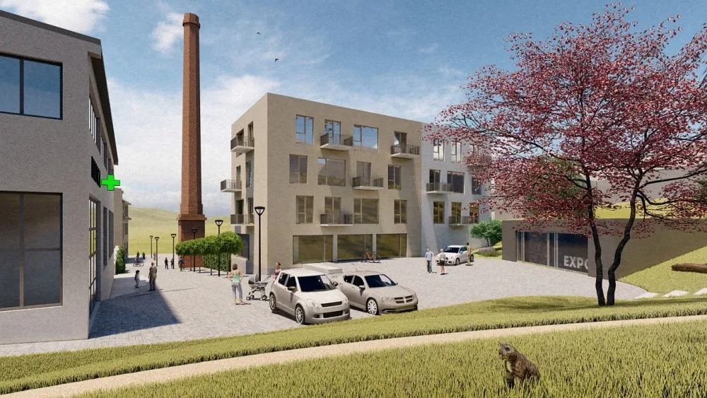 Moderní centrum, zdravotní středisko i nové byty. Hrádek zveřejnil vizualizaci Benaru