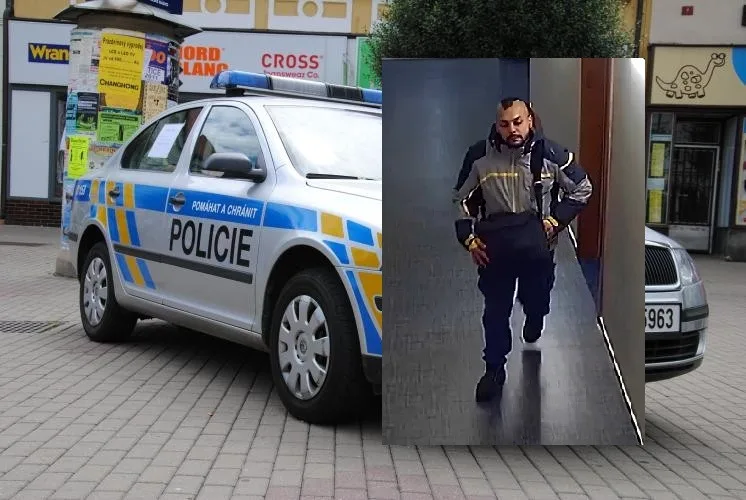Muže zachytila bezpečnostní kamera.