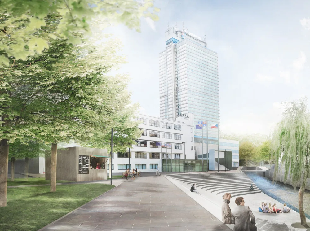 Vizualizace revitalizace levého břehu Nisy – Rybníček