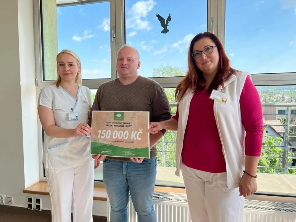 Liberecký Globus letos podpořil 150 tisíci korunami Krajskou nemocnici Liberec
