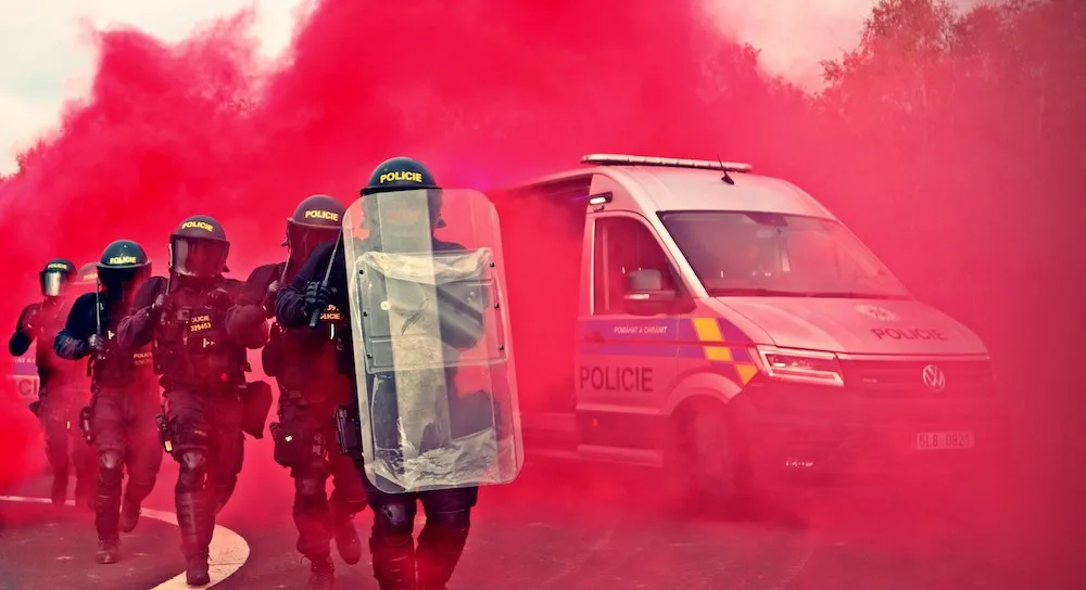 Policejní výcvikový kemp pořádaný pro studenty maturitního oboru Bezpečnostně právní činnost