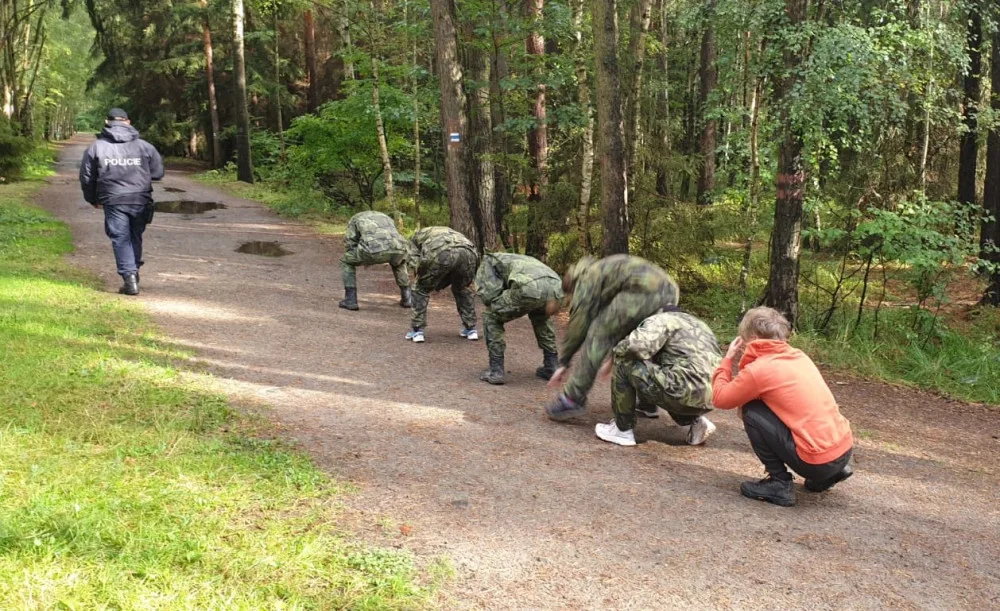 Policejní výcvikový kemp pořádaný pro studenty maturitního oboru Bezpečnostně právní činnost