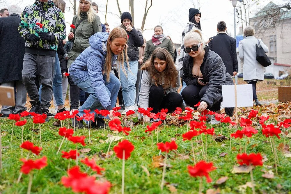 Více než stovka vlčích máků připomíná válečné veterány